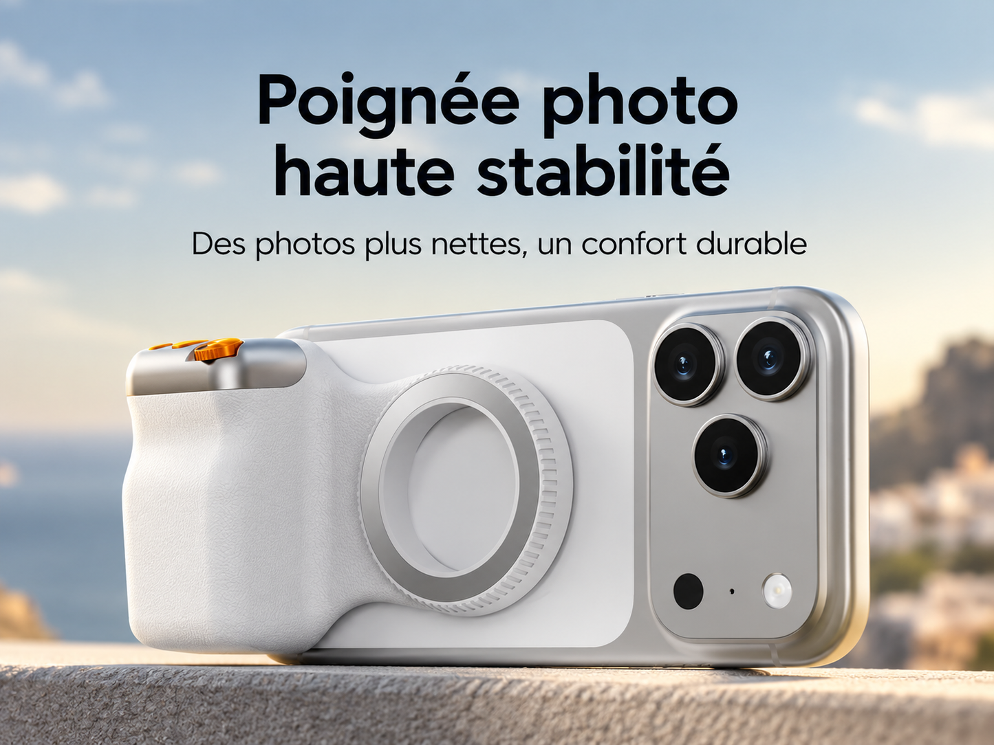 Grip Photo Magnétique pour Smartphone – Kerzio SnapGrip