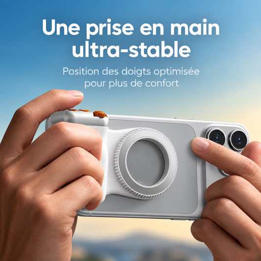 Grip Photo Magnétique pour Smartphone – Kerzio SnapGrip