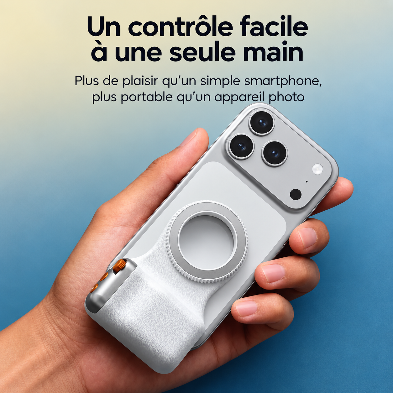 Grip Photo Magnétique pour Smartphone – Kerzio SnapGrip