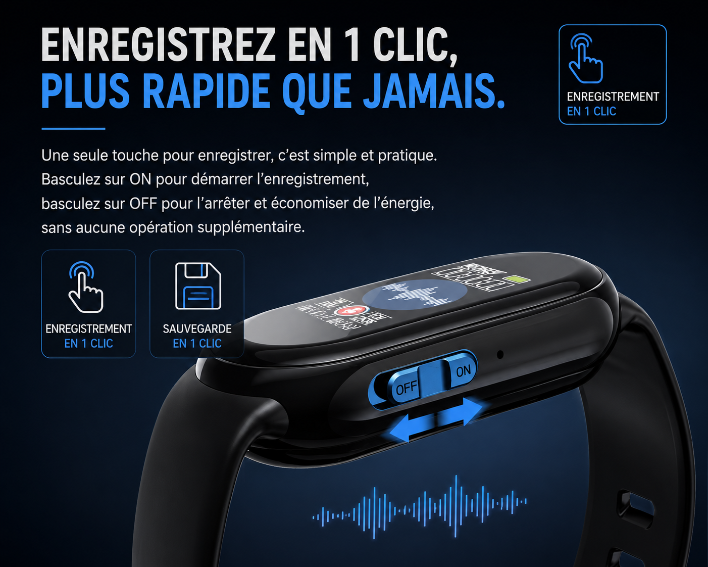 KERZIO Note AI — Enregistreur IA 3-en-1